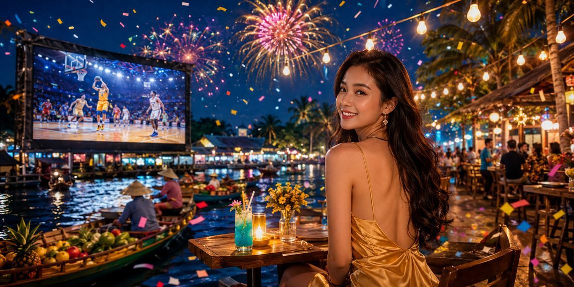 Người dùng Cần Thơ đang xem kết quả cá cược bóng rổ tại quán cà phê Việt Nam